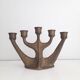 Chandelier en bronze brutaliste Horst Dalbeck 70s