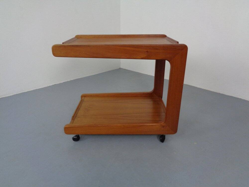 Danish Teak Serving Cart, 1960s