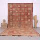 Terracotta Vintage Moroccan Rug 206 x 370 cm - Berber Wool Rug Handmade
