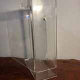 Plexiglas magazine rack by David Lange