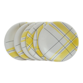 Lot de 6 assiettes à dessert modèle Montréal jaune Salins