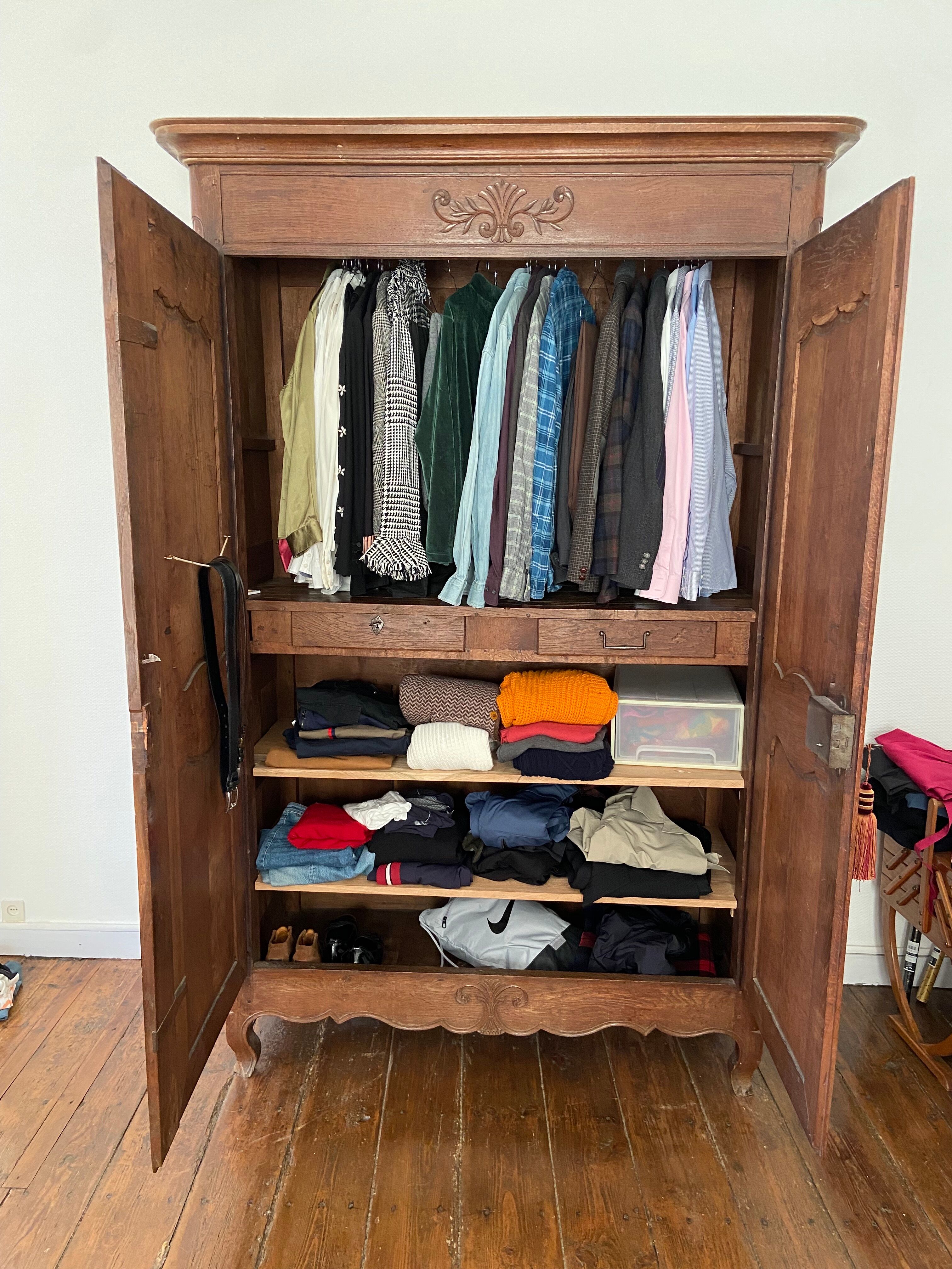 Storage cabinet of the 19th century