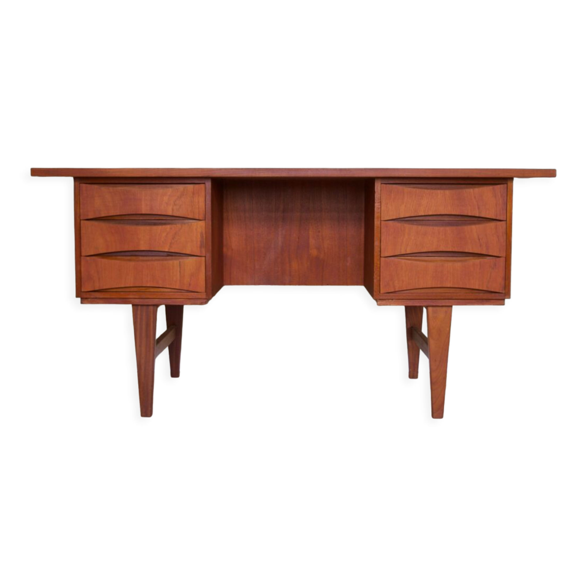Mid-Century Danish Teak Desk, 1960s