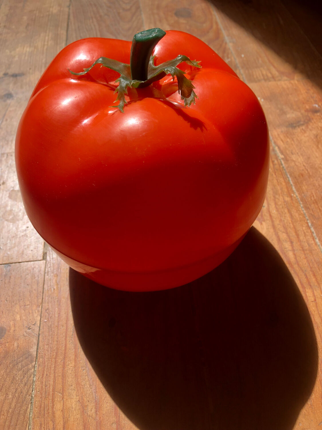Seau à Glaçons Vintage Années 70 – Design Tomate Rouge – Isotherme