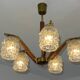 Lustre scandinave à cinq bras de lumière