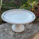 Saint-Amand fruit bowl on foot, new ceramic factories of the North, Molière model