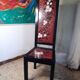Japanese chair with a high backrest