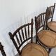 Set of 4 Fischel cane bistro chairs n019