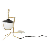 Table lamp in the shape of a lantern in brass, 1950s.