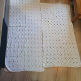 2 antique handmade crochet bedspreads