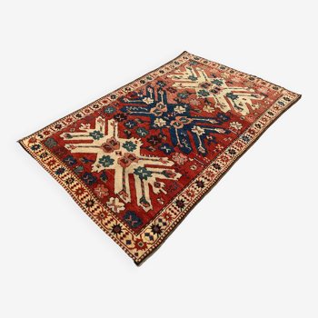 Caucasian Adler, Eagle Kazak Rug 190x113 cm vintage tribal carpet