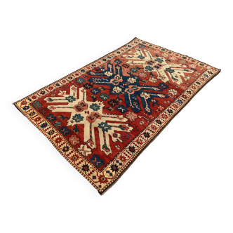 Caucasian Adler, Eagle Kazak Rug 190x113 cm vintage tribal carpet