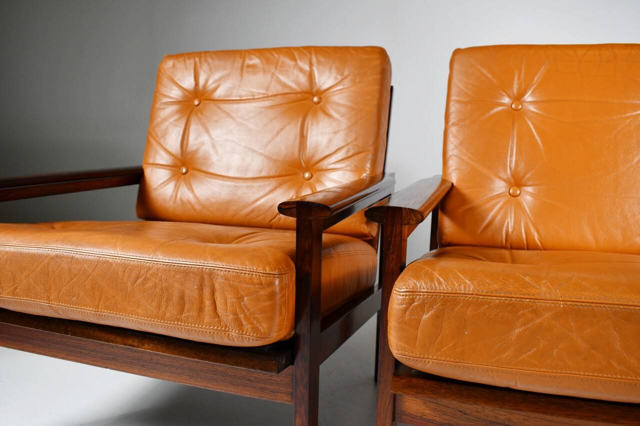 Fauteuils Capella par Ilum Wikkelsø, 1959