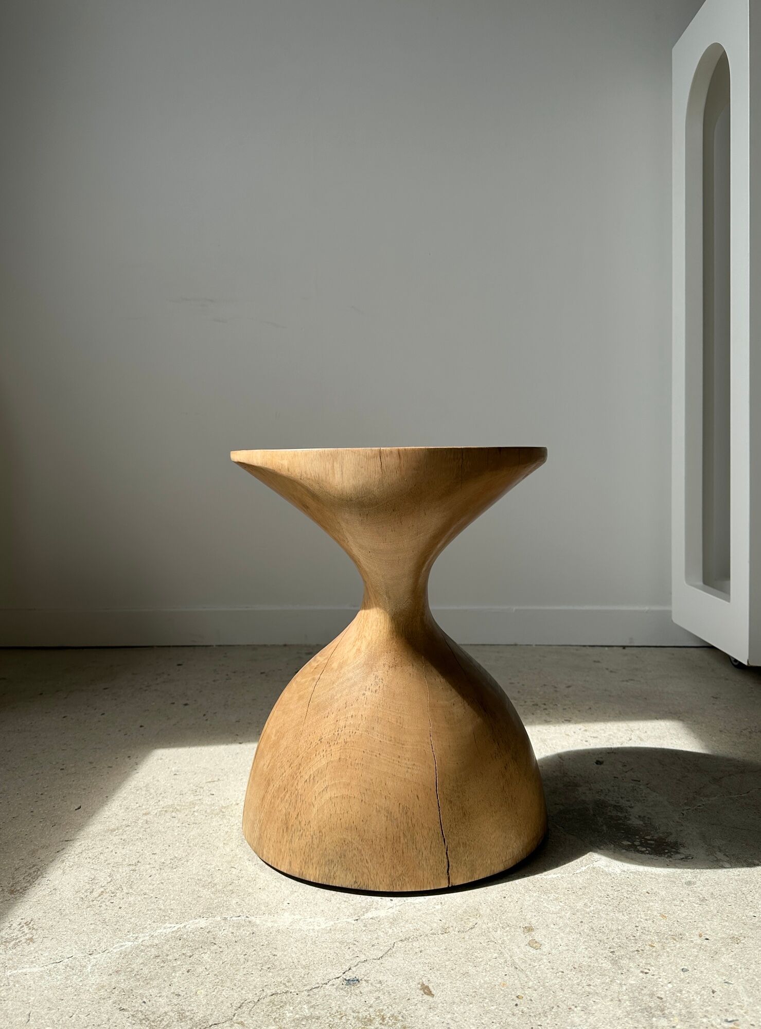 Solid wood sofa end