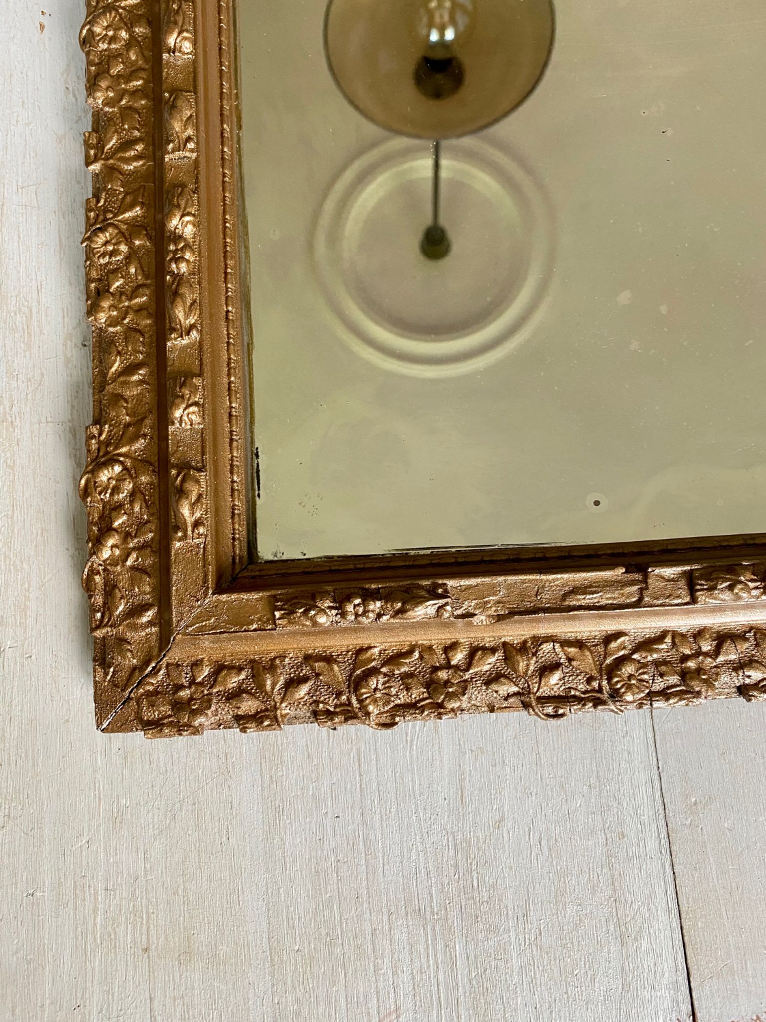 Ancien miroir doré début XXEME