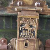 Ancient colonial travel trunk