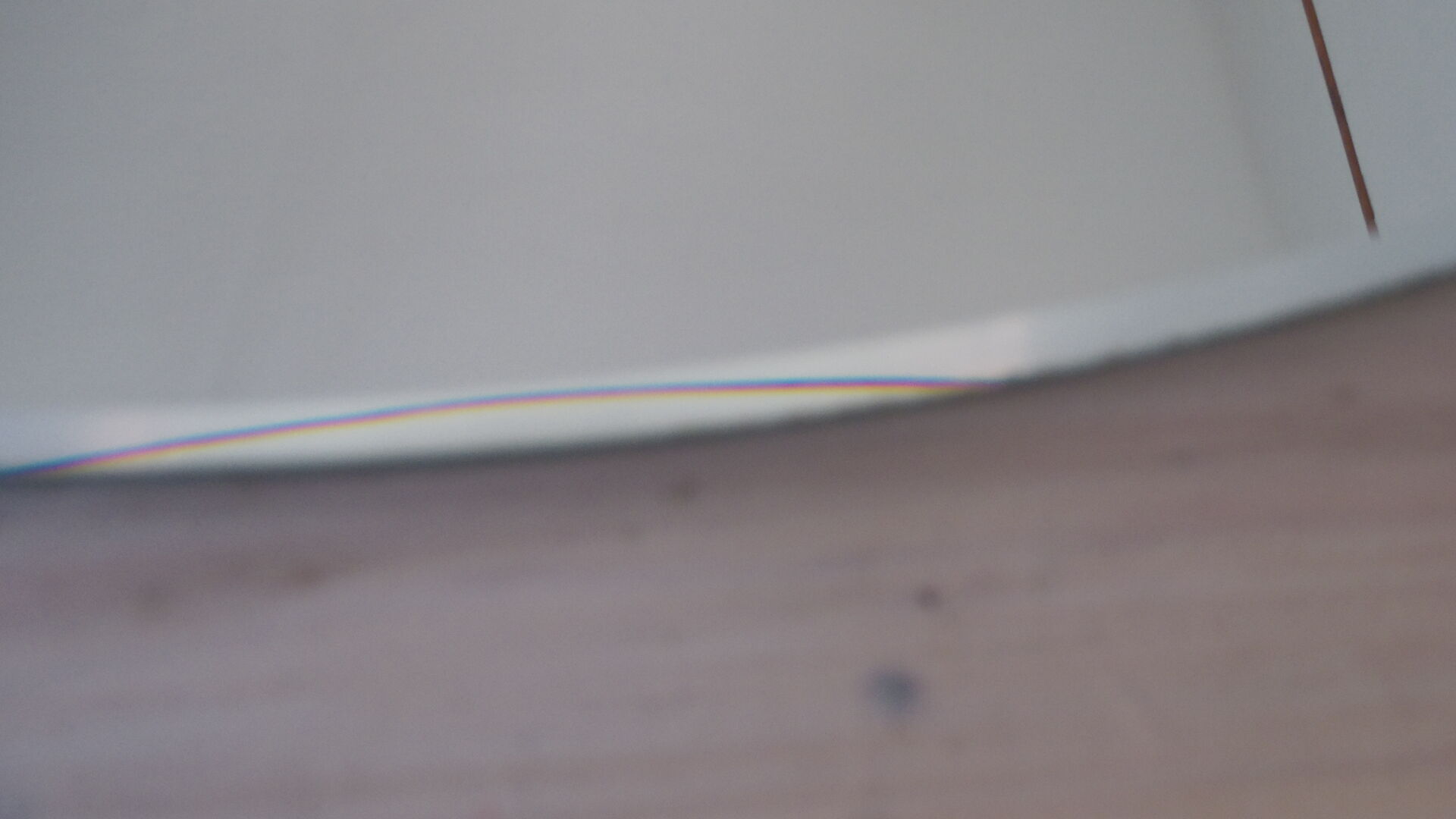 Beveled oval table mirror