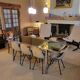 Vintage chrome and glass dining table, Roche Bobois