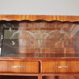 Rounded furniture from the 1950s in cherry veneer