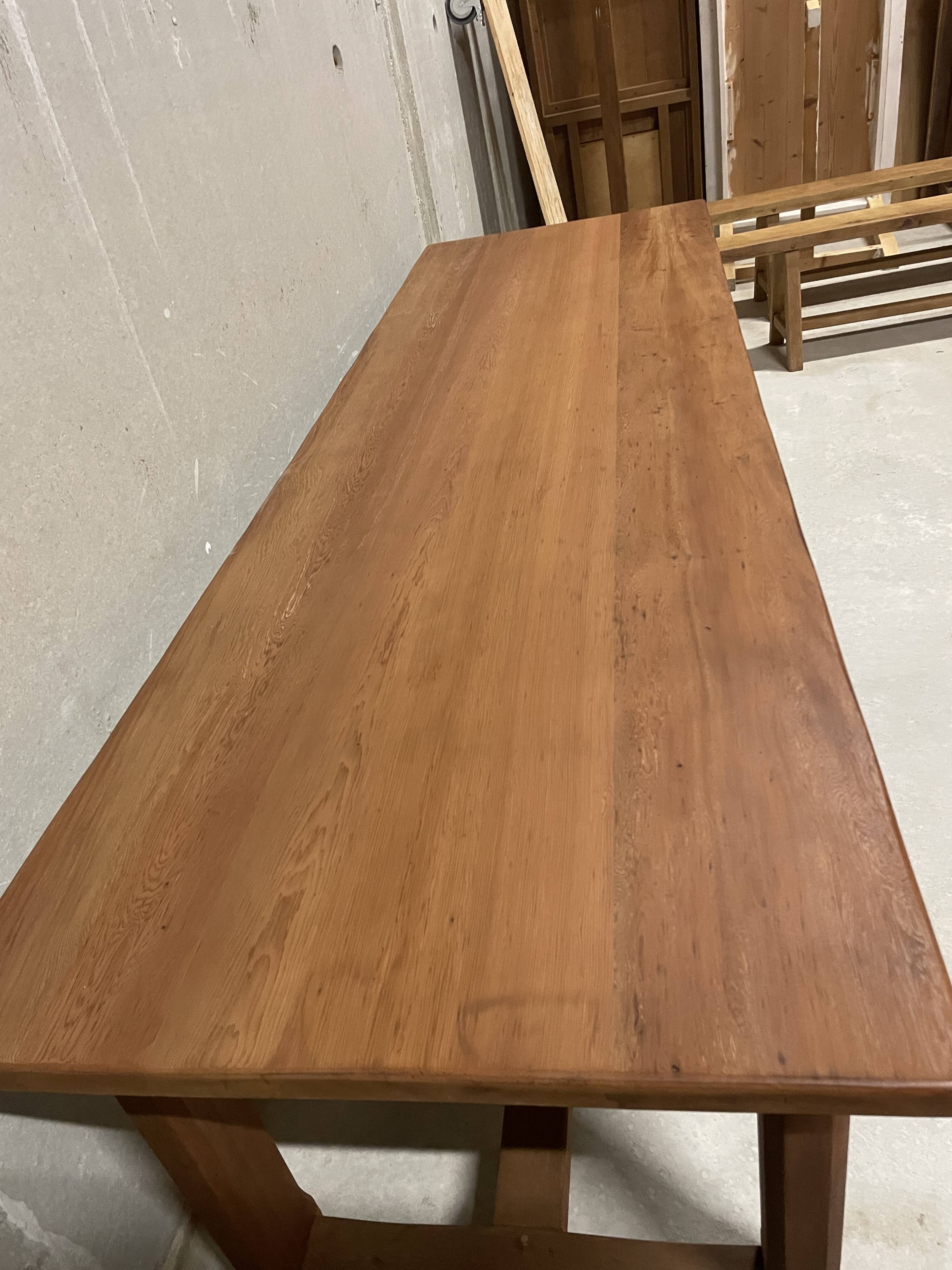 Immense solid wood farmhouse table - elegant 2.6m