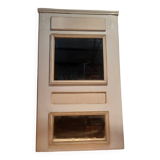 Woodwork trumeau with two mirrors