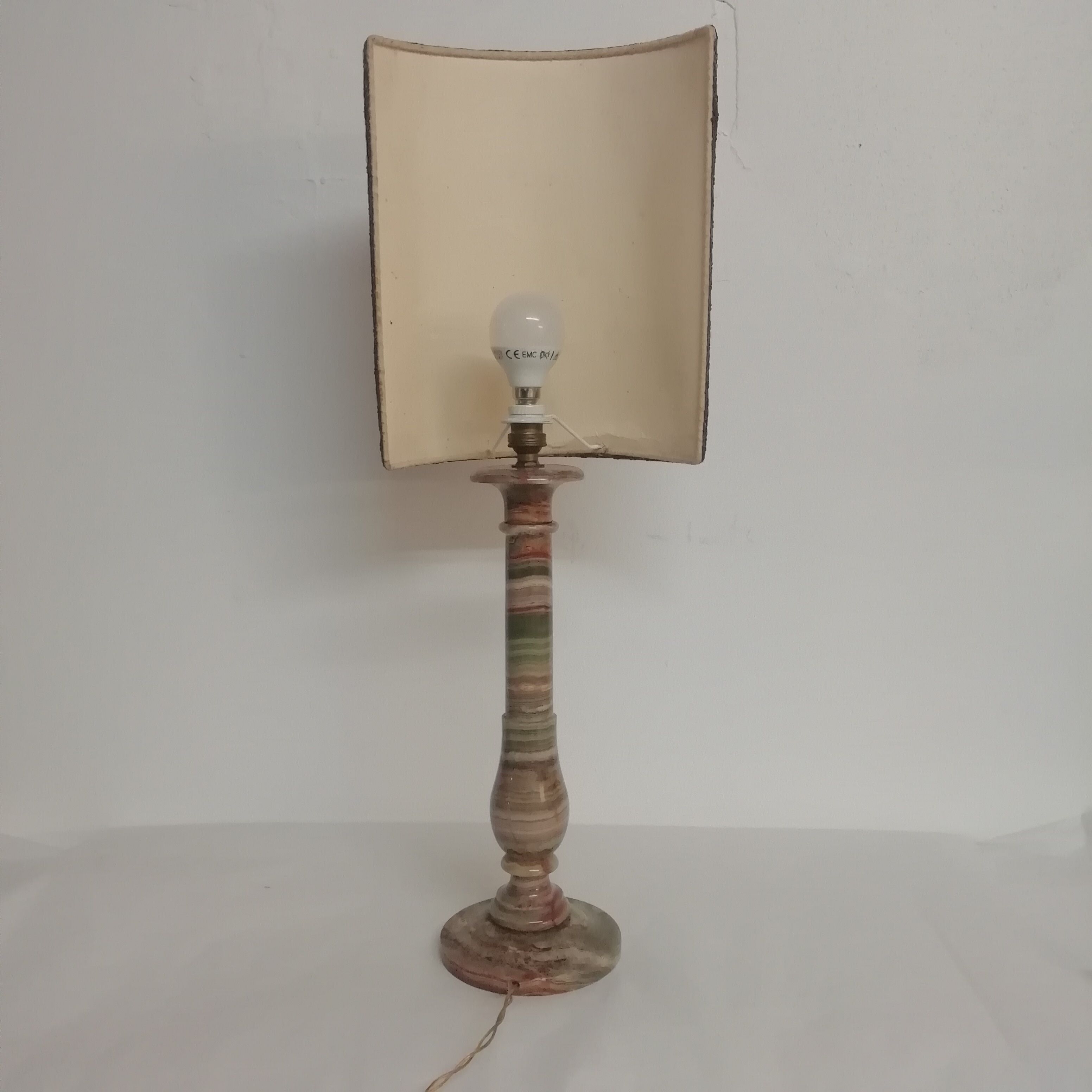 French onyx table lamp. 1950s