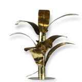 Lampe de sol table en laiton de palmier Bottega Gadda Italie, 1960