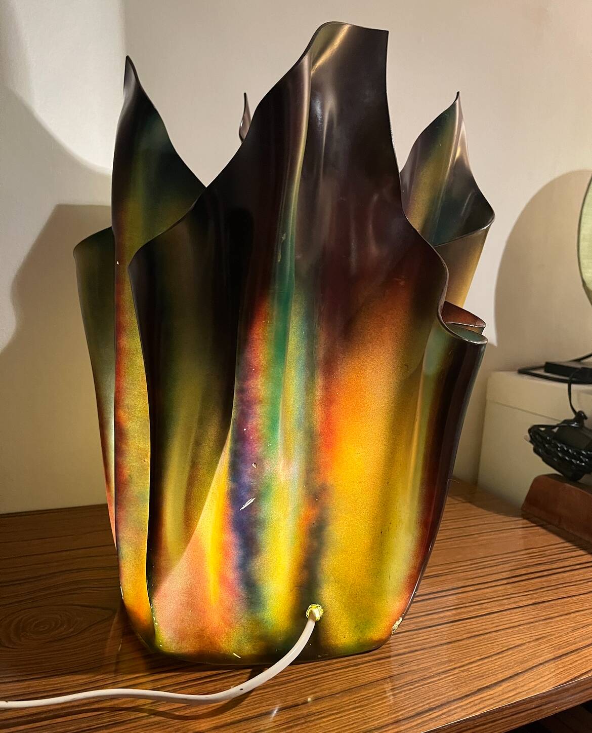 Vintage resin lamp in the style of Georgia Jacob from the 70s/80s.