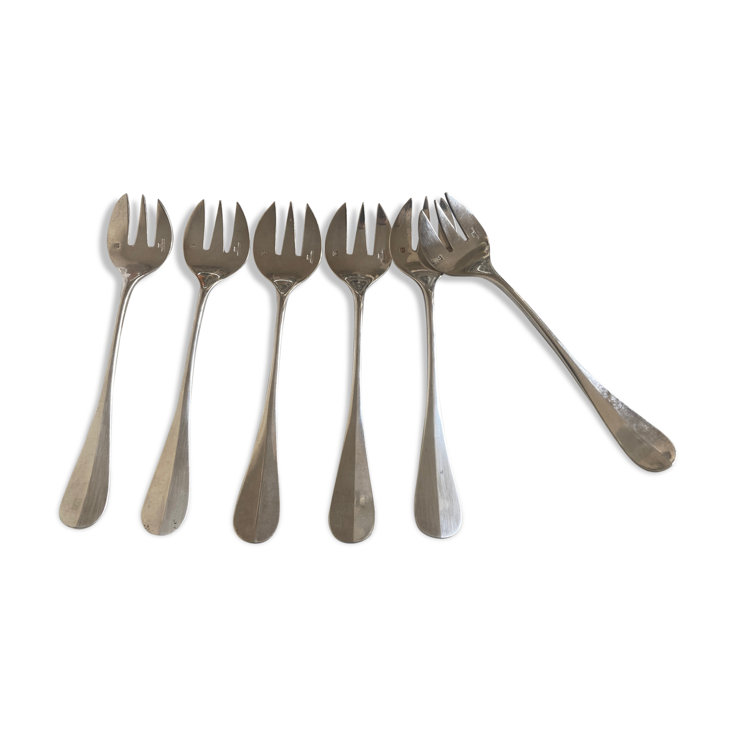 Set 6 forks with oysters Christofle filet