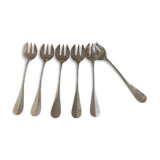 Set 6 forks with oysters Christofle filet