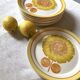 Series of eight Sarreguemines plates