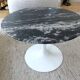Saarinen Gueridon Side Table Portoro Marble Silver Knoll Eero Saarinen