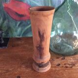 Vase en bois