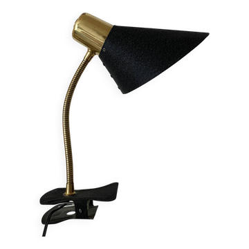 Lampe diabolo , lampe articulée à pince années 60