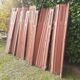 Volets anciens persiennes en parties hautes panneaux pliants bois massif