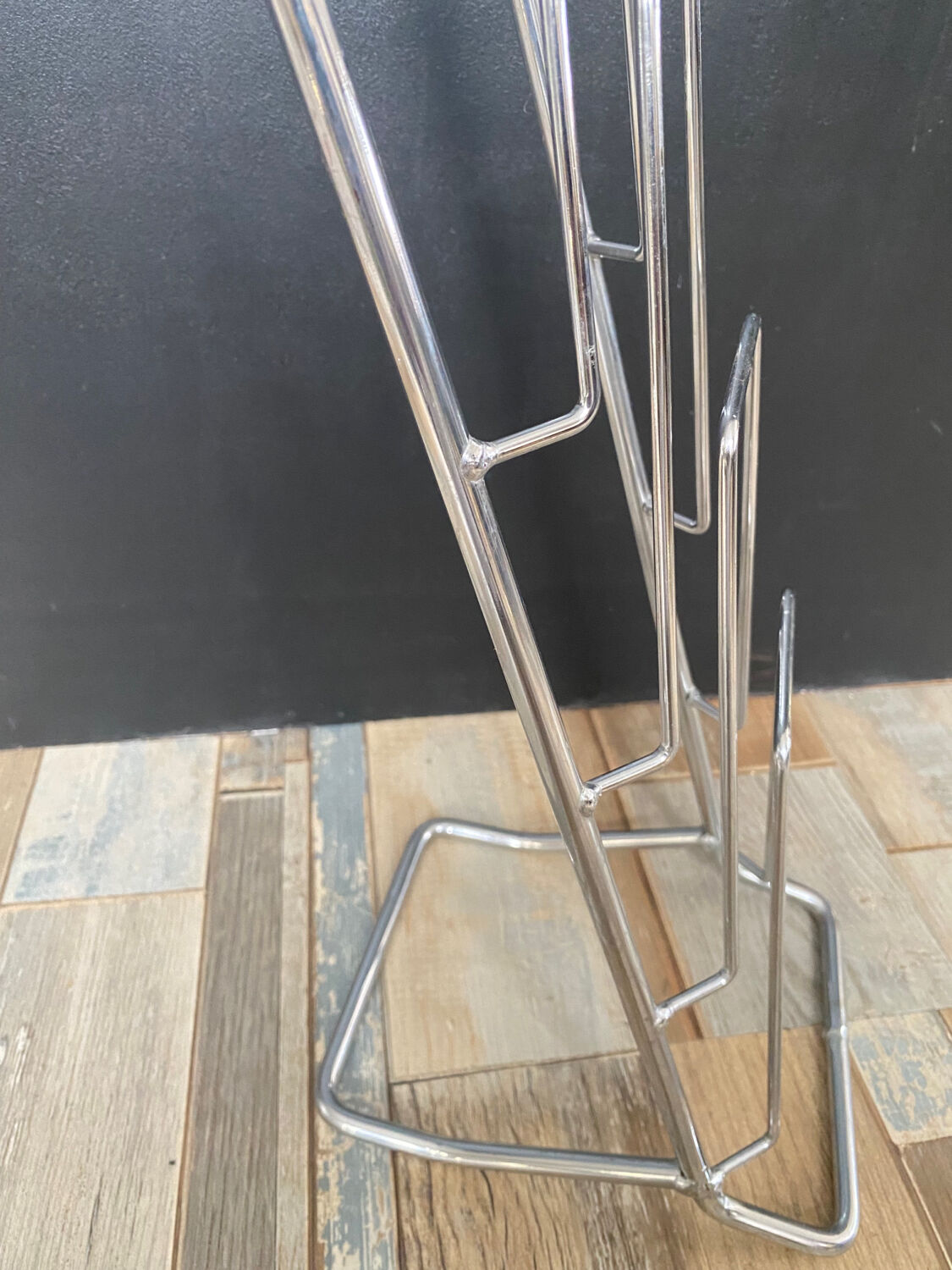 Vintage stainless steel vinyl door