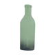 Green blown glass canister