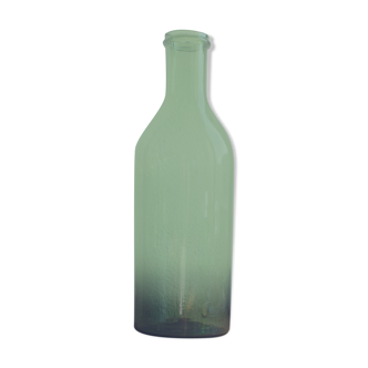 Green blown glass canister