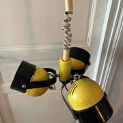 Vintage space age lamp metal 3 eyeball globes