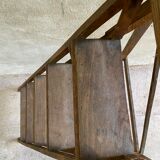 Vintage wooden painter's stepladder 6 folding steps