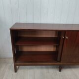 Vintage row walnut sliding doors