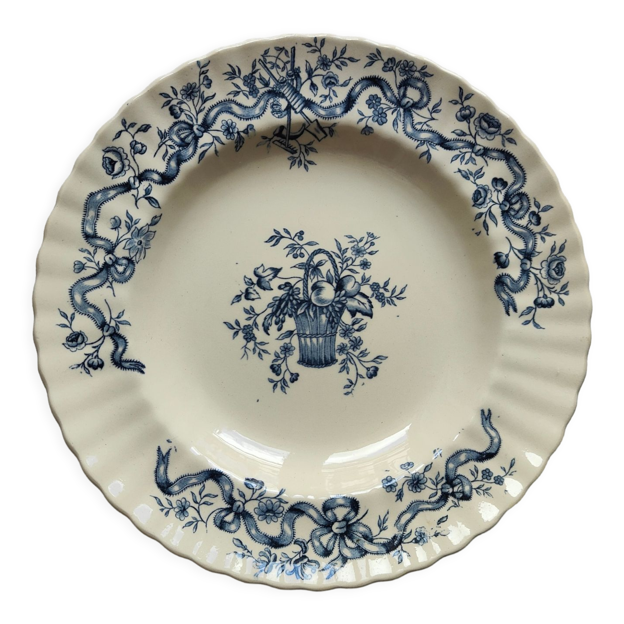 Ironstone plate Longchamp