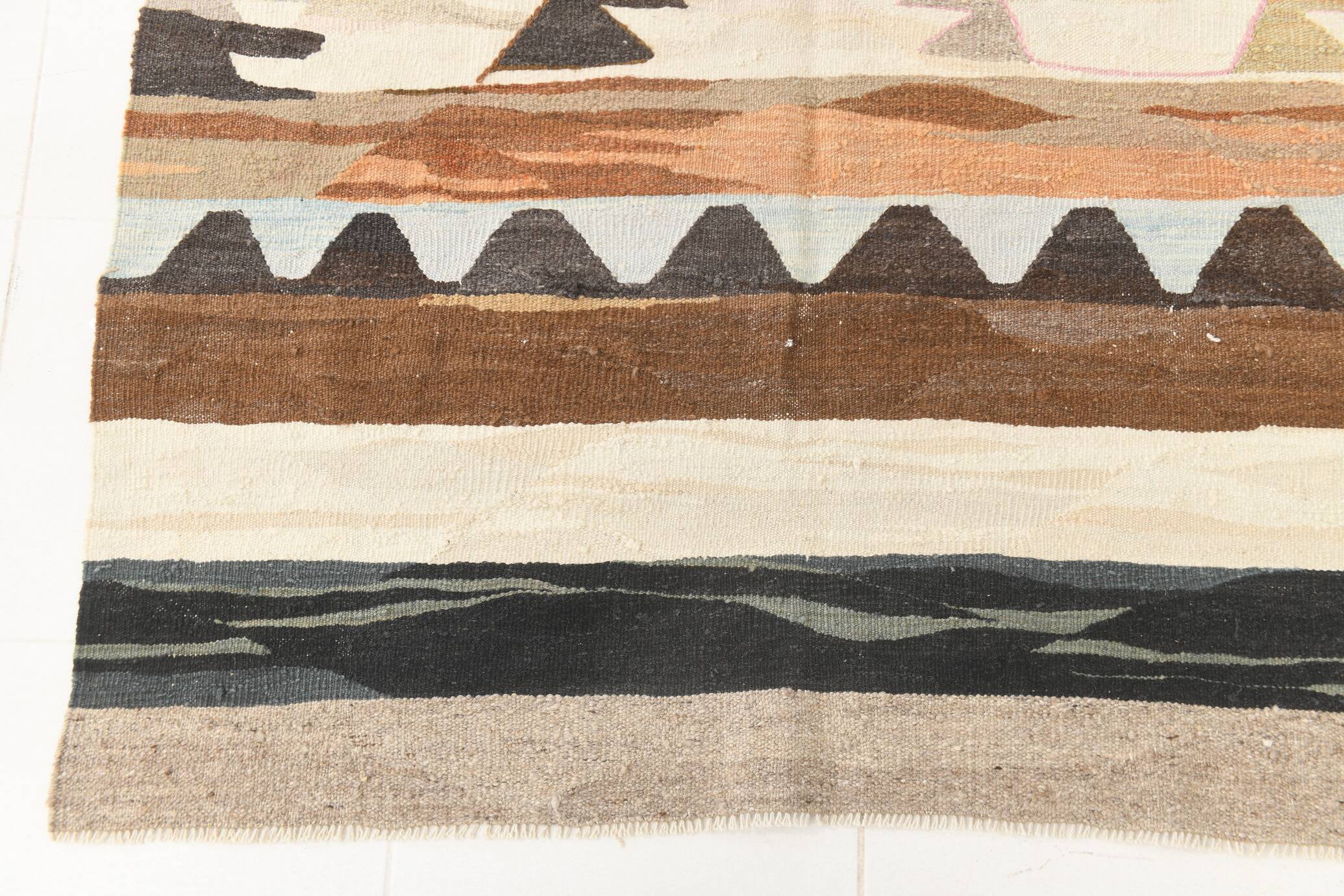 9x12 Rare Orientel Vintage Kilim Rug, 268x356Cm