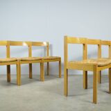 AZS / Chaises de salle à manger vintage en chêne (6) / Gerard Geytenbeek / Pays-Bas, années 1960