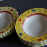 Hollow plates model tulip ceramic