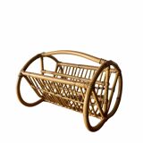 Vintage bamboo magazine rack