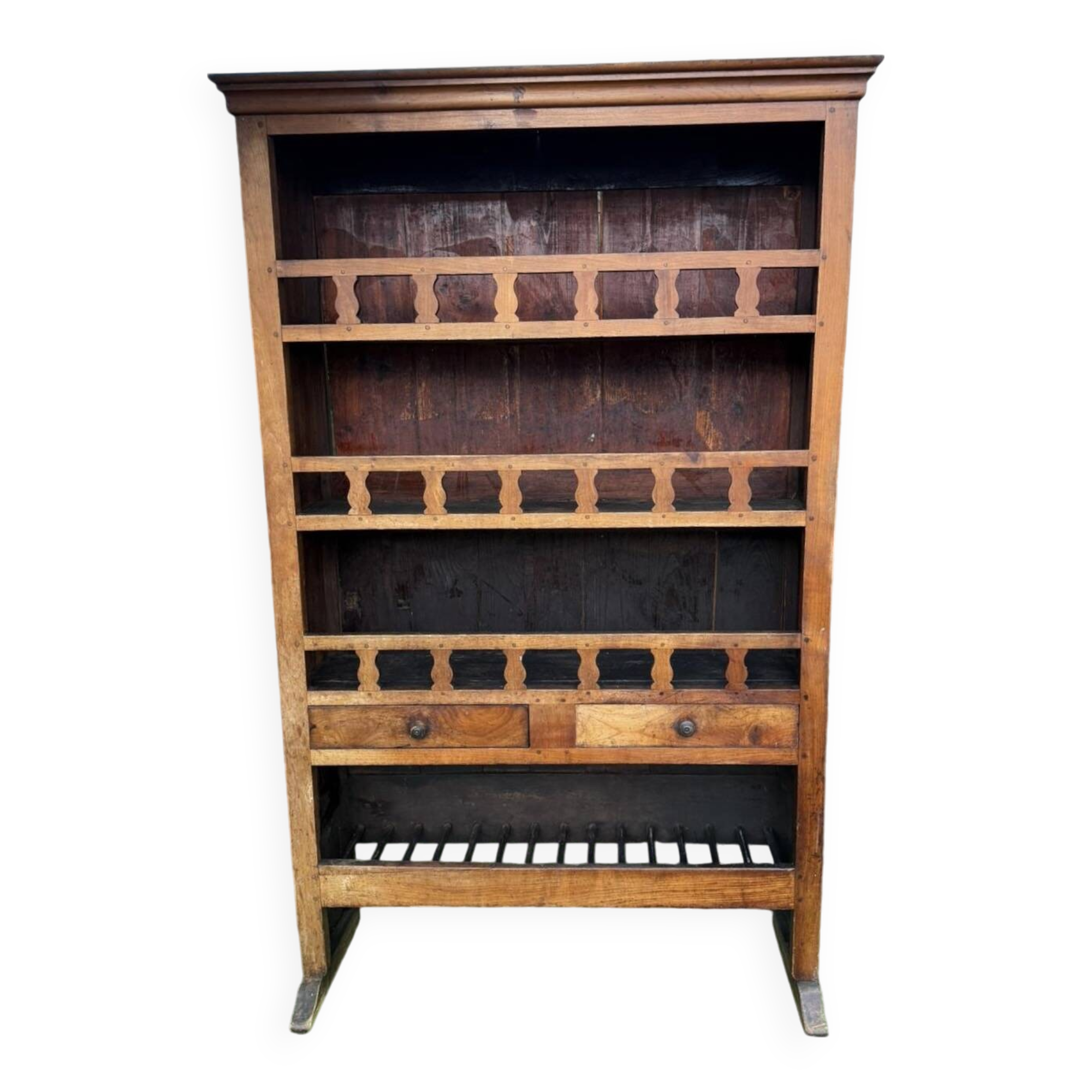 19th-century oak draining dresser