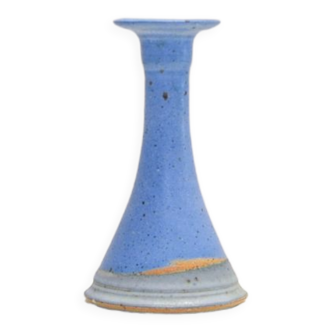 Danish vintage light blue ceramic candlestick