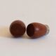 Teak salt and pepper shakers, Karl Holmberg, Gothenburg, Sweden, 1960s