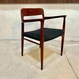 Model 56 Danish teak chair with armrests by Niels O. Møller for J.L. Møllers, 1954